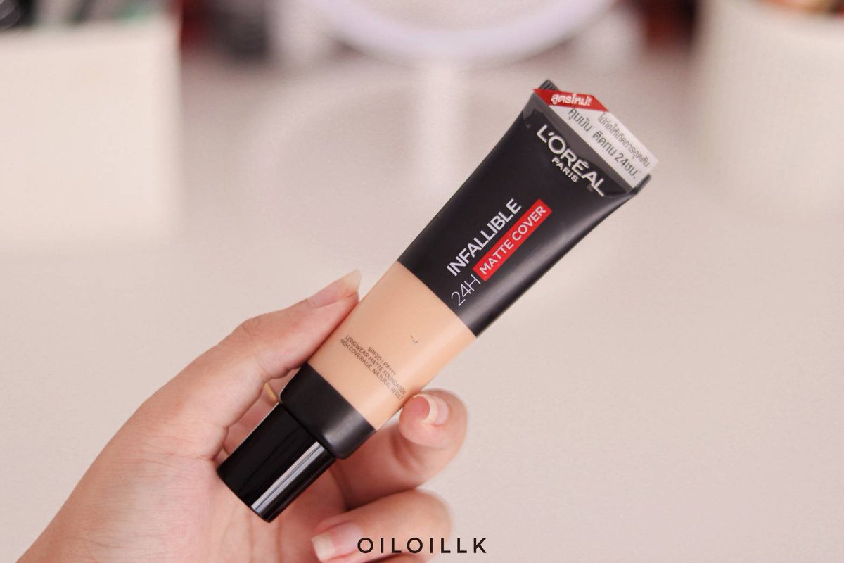 Oiloillkk's tweet image. รองพื้นคุมมันไม่ติดแมสก์ของคนผิวมันก็ต้องหลอดนี้เลย L'Oréal Paris Infallible 24H Matte Cover งานผิวแมทท์ กันน้ำกันเหงื่อเริ่ด ปกปิดดี เนียนไปกับผิวแถมคุมมันได้นาน ไม่ทำให้ผิวอุดตัน ไม่เกิดสิวด้วย ทาแล้วผิวสวยมากกกก #LOrealParisTH #MatteCover #แมททนชัวร์ไม่กลัวสิว