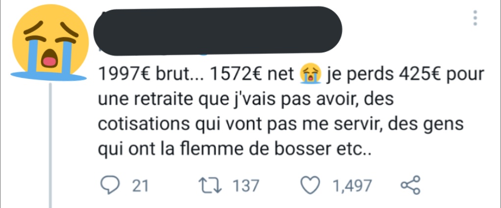 stupidites's tweet photo. On va faire un peu de pédagogie sur salaire brut/salaire net, parce que voir que les fantasmes droitards ont bien infusé ça nous fout en l'air. Allez, déroule 👇 https://t.co/OMxpjN5kVC