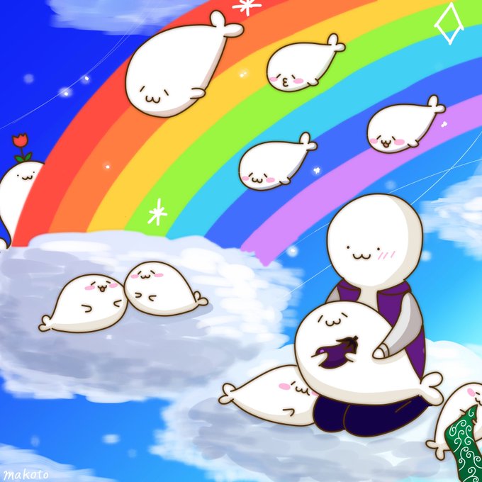 あざらしさんと一緒のtwitterイラスト検索結果