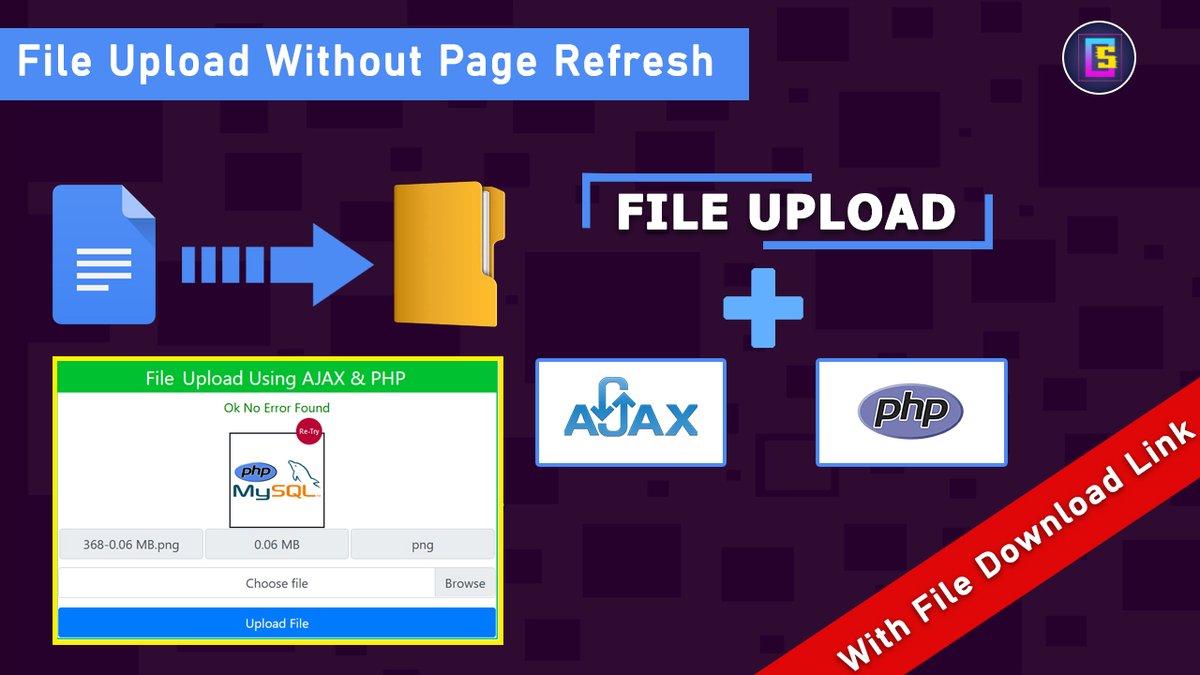 codingstudio_38's tweet image. How to upload file using AJAX and PHP || Without Page Refresh ||
youtube.com/watch?v=kA4OWq…
@codingstudio_38 #codingstudio #programming #coding #trending #funny #Funnyvideo #technology #lifestyle #trendingvideos #trendreels #webdevelopment #latestupdates #updates #education