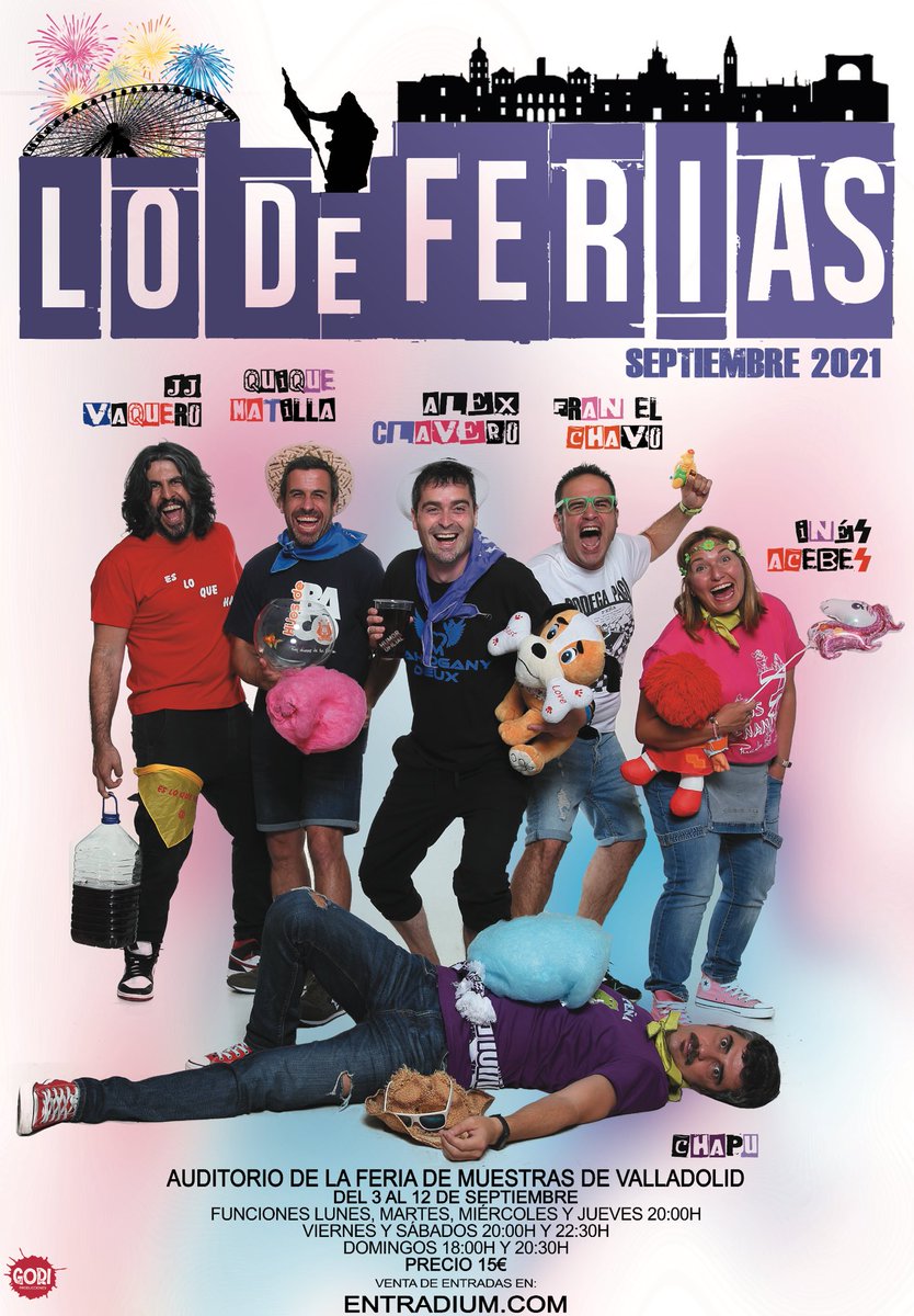 HPOshow's tweet photo. VOLVEMOS!!
Como siempre será un show muy Vallisoletano. No quiere decir q no pueda comprar la entrada alguien d fuera, solo avisamos q si no has jugado al kinito en Vinos Merino o no has comido un pechuguito a las 4 d la mañana en Yovilant quizás no entiendas muchos d los chistes https://t.co/jp2unMJikE