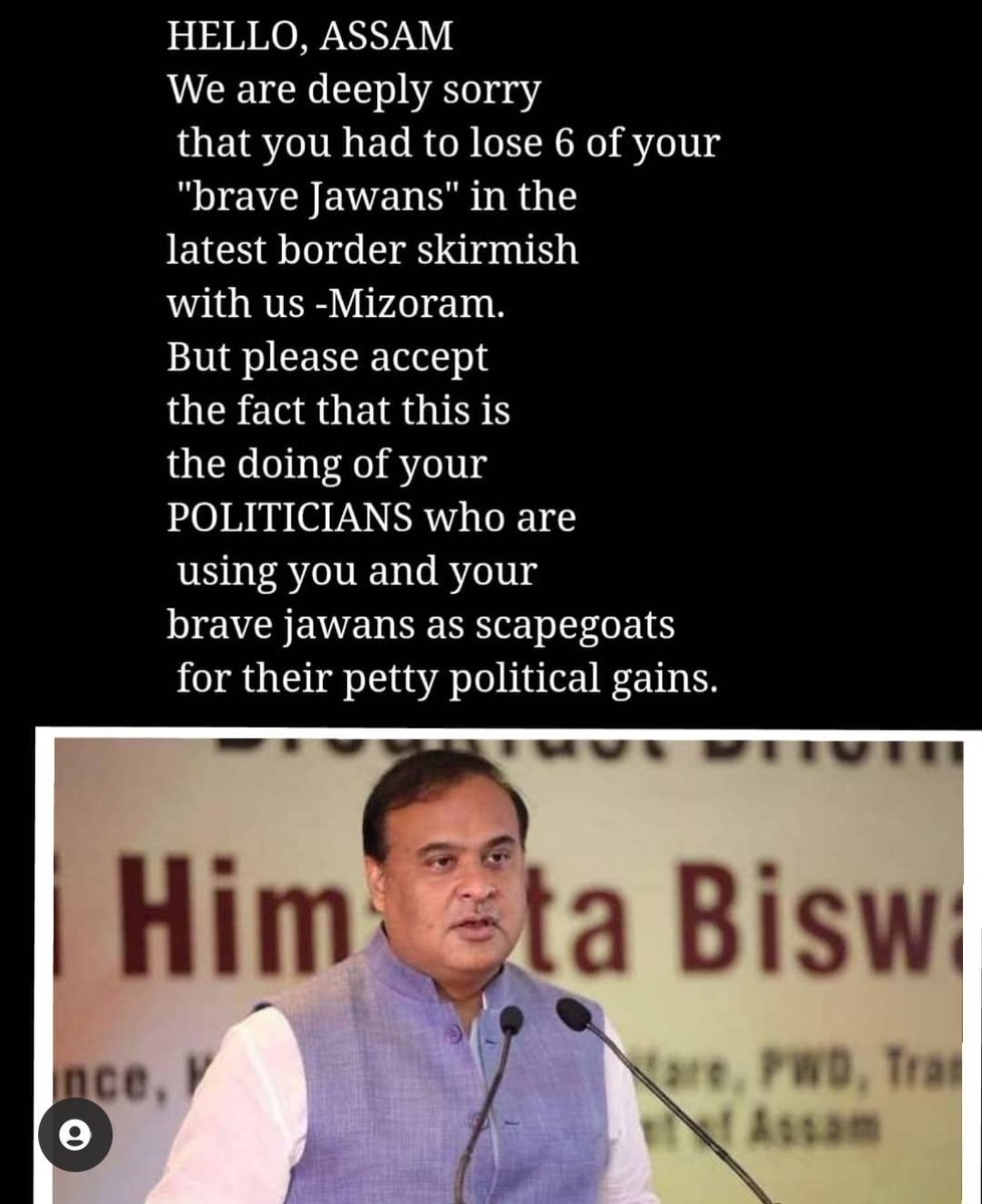 Zonuni11's tweet photo. #deletehimanta_NEpeace 
#supportmizorampolice 
# https://t.co/7nHSd4li61
