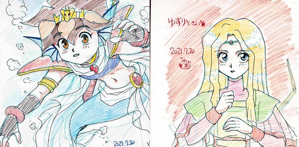 #今月描いた絵を晒そう

リクエスト絵とかは、こんな感じでした✨ 