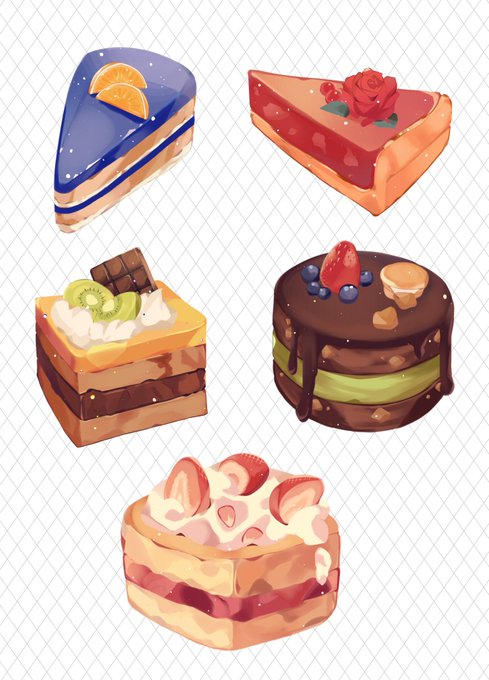 「cake slice pastry」 illustration images(Popular)