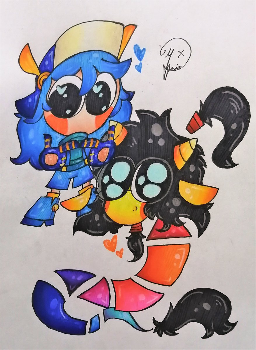 d_doodley's tweet photo. ⚙️🟥💖𝕊𝕙𝕒𝕡𝕖𝕣 𝕒𝕟𝕕 𝔻𝕚𝕖𝕤𝕖𝕝💖🟥⚙️

Quise dibujar a mi drag0ncit0 Shaper con el Diesel human0 a la chuch4... l0s am0 🤧🤧✨✨😍😍💖💖🥰🥰🥺🥺

#robots2005 #robots2005fanart #oc #sona #chibiart #cute #babies #traditionalart #drawing #colors #dieselspringer #humanization https://t.co/TL3JCf7x4P