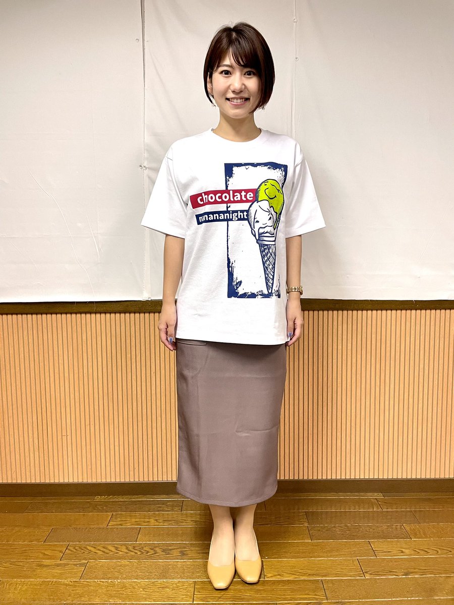 チョコレートナナナナイト Tシャツ 湯上りやばたん #今日 #夜19時から