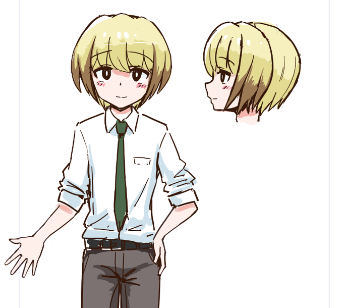 日記漫画描きたいなーって思ったけど自分のキャラがいなかったのでまずはキャラデザなう 