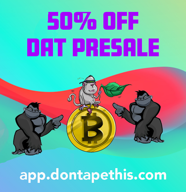 DAT PRESALE  - 50% OFF  - Launch in 2 days, get some while stocks last....  #presale #cyrptolaunch #BTC #DATBTC #DAT