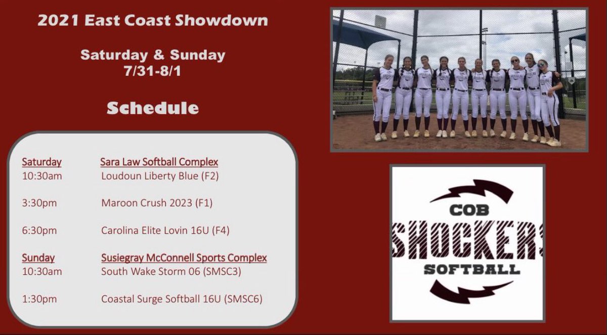 On the way to Tier 1 East Coast Showdown 
<a href="/ShaneWinkler/">Shane Winkler</a> <a href="/kianarae20/">Kiana Quolas</a> <a href="/jennacone/">Jenna Cone</a> @ECUSoftball @SwiftCoach @CoachPatrick_ <a href="/PackSoftball/">NC State Softball</a> <a href="/MUMonarchsSB/">Methodist University Softball</a> <a href="/thecobway/">Coach Kevin Doepp</a> <a href="/tishyyy11/">Tisha Mahon</a>
