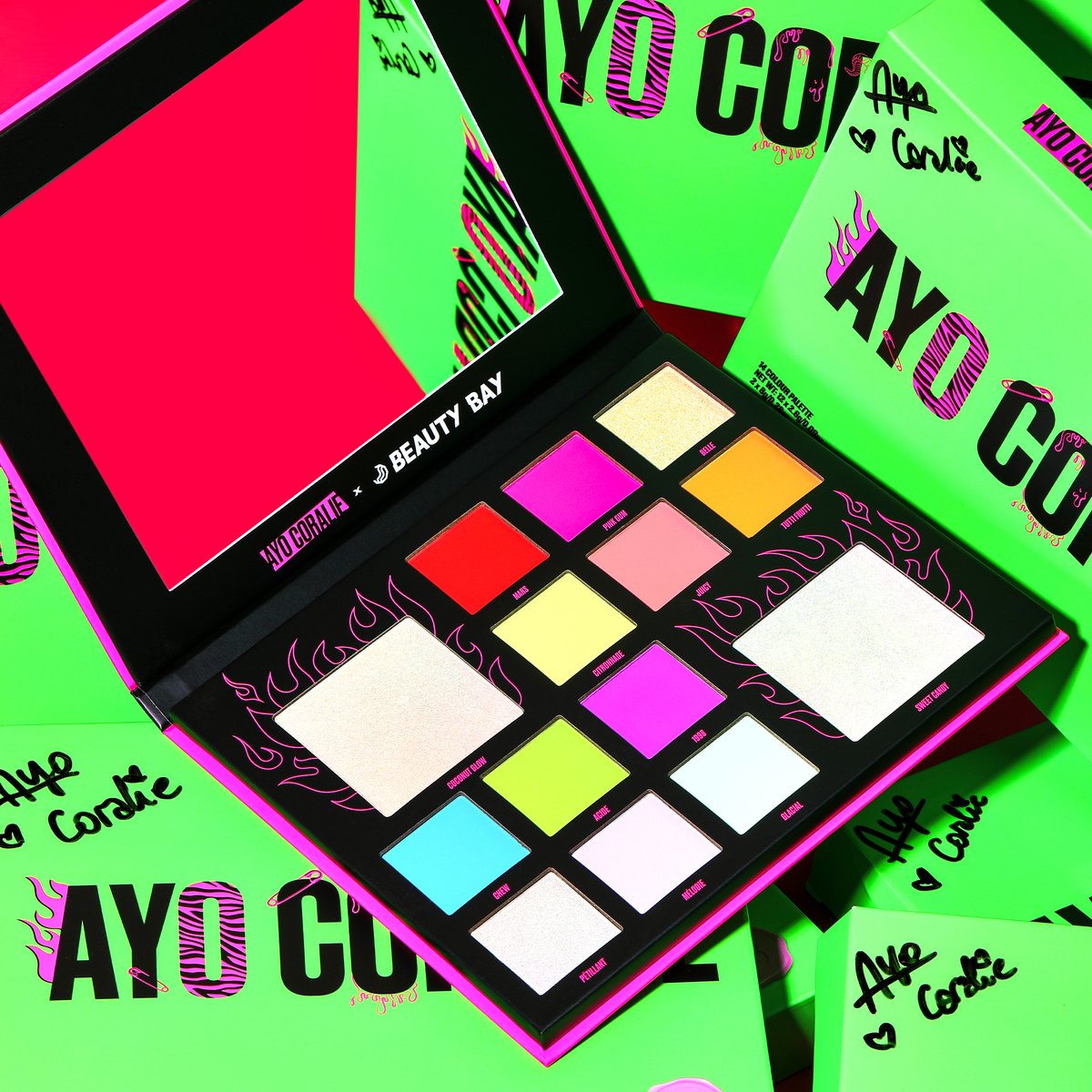 💚 COMPETITION 💚 We're givin' away x10 of our SOLD OUT #AyoCoraliexBEAUTYBAY Palettes SIGNED by Ayo 🔥
​
​- Like &amp; RT this post
​​- Make sure you're following <a href="/beautybay/">BEAUTY BAY</a>
​​- Comment a 💚 below 
​
T&amp;C's: bit.ly/3ycqpzn Dates: 31/07/2021-16/08/2021
UK &amp; France &amp; over 18's