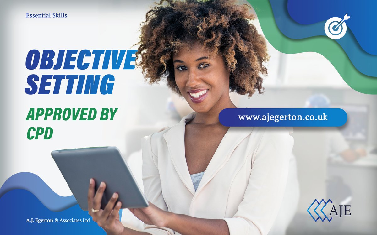 AJEgerton1's tweet image. ARE YOU HITTING YOUR TARGETS?
Objective Setting
This course aims to help you write effective objectives that deliver results. 
.
.
.
#objectives #objectivesetting #getresults #SMART #success #goals #goalorientated #successtips #targets #saturdaymotivation #weekendwisdom #july