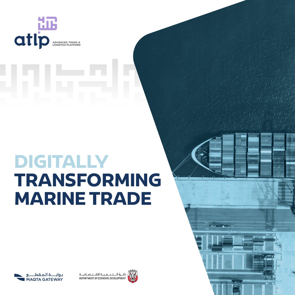 atlpuae's tweet photo. ATLP brings sea services closer to you through advanced tools for vessel management and customs operations. Explore the full range of digital services available on the platform at: https://t.co/MviV31aeRl​

#MaqtaGateway @abudhabided https://t.co/HErQ9NlXet