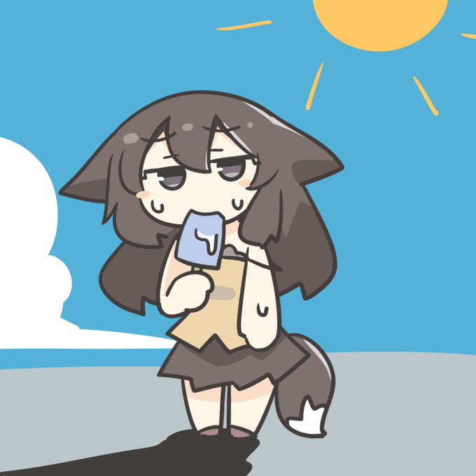 (お題箱)暑いのでアイスを食べているあざみんをください 