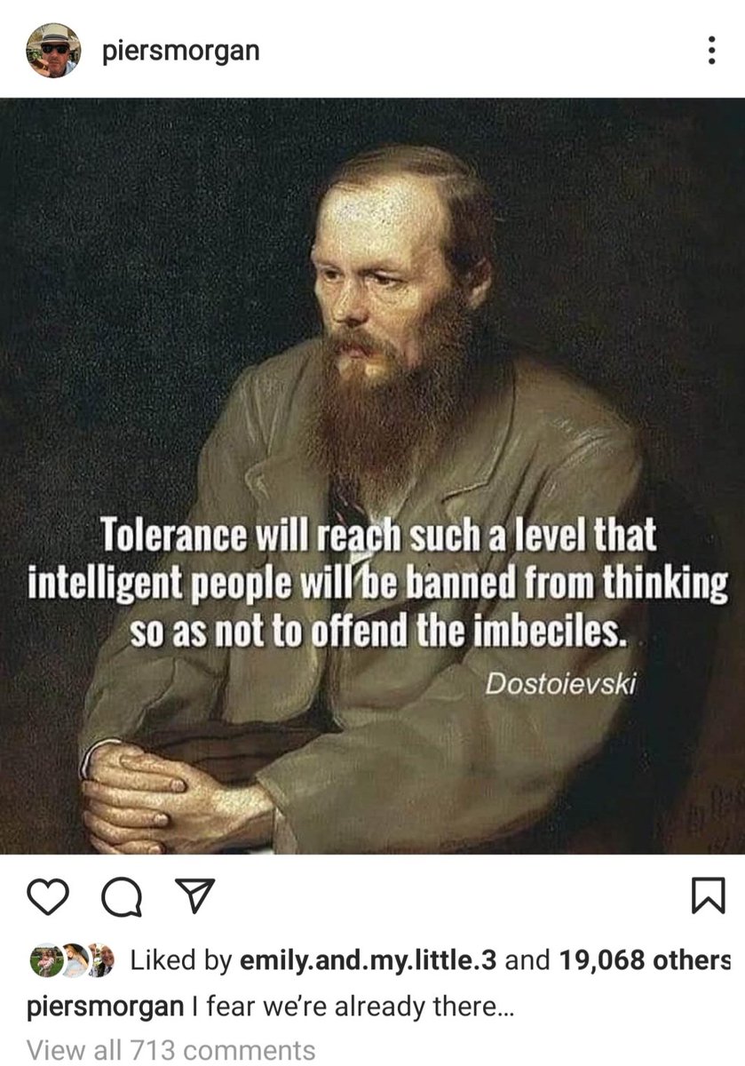 ForestLifeMan's tweet image. Were we talking about Dostoievski earlier @piersmorgan ???