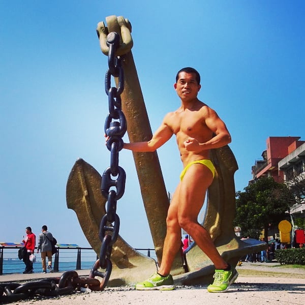 He proposed to his wife on the beach, she said she wouldn't accept unless he carries the anchor that was in the water. He obeyed her and managed to carry the huge iron anchor 500m to shore. They are happily married now. The anchor is now a national monument of TRUE masculinity!