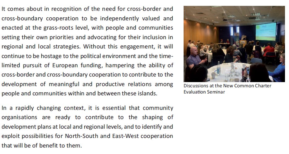 antsoares67's tweet photo. The #NewCommonCharter was developed "in recognition of the need for cross-border and cross-boundary cooperation to be independently valued and enacted at the grass-roots level, with people and communities setting their own priorities". https://t.co/RWIaCc89sv