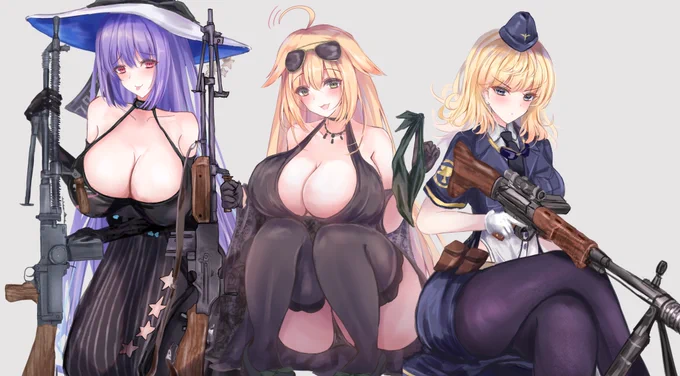 性癖ねじ曲げ♪
ドスケベMG小隊♡
 #ドルフロ3周年 