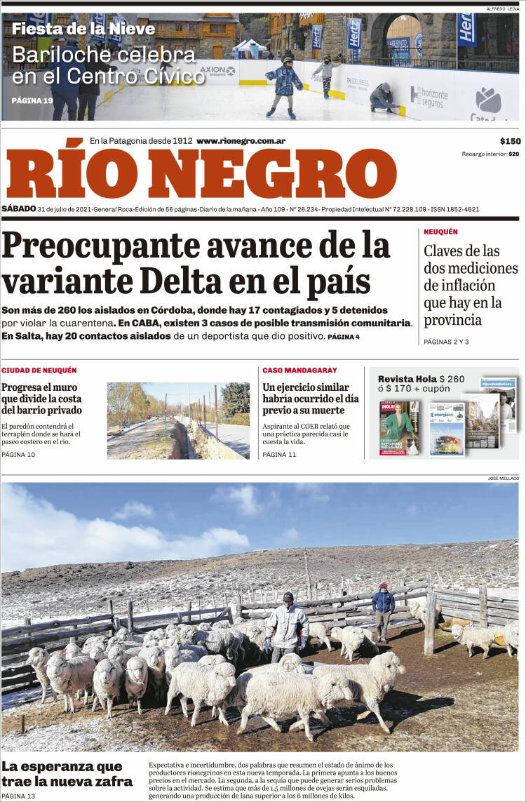 Seguimos al aire de <a href="/Cadena3Com/">Cadena 3 Argentina</a> haciendo "Informados".
Ronda de periodistas y las noticias más destacadas en el cierre del mes de julio con:
<a href="/vmaslup/">Vero Maslup</a> en Rosario.
<a href="/RosaliaCazorla/">Rosalía Cazorla</a> desde Tucumán.
En Mendoza <a href="/LuisOmarCastro/">Luis Omar Castro</a> 
<a href="/pipyriveroc3/">Roberto Rivero</a> en Santa Fe.
Y Elisa Zamora desde Salta.