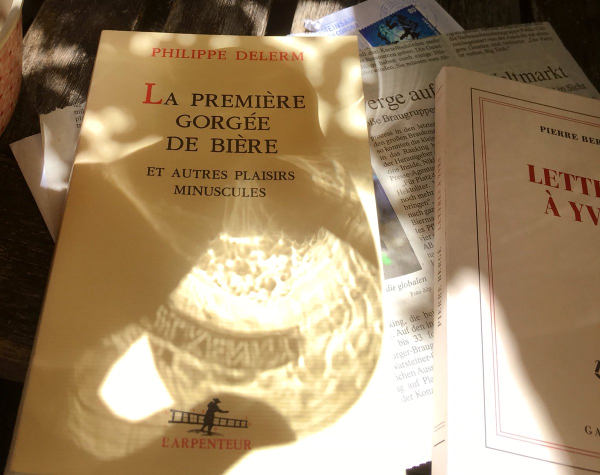 bartlebeer's tweet photo. Wenn man am bildungsbürgerlichen Tor einer Unistadt wohnt, kommt dir die begehrte Nischenliteratur von selber entgegen geflogen...
#premièregorgée 🇫🇷🇳🇴
#hovland #delerm
#Bière_en_Litt https://t.co/B57yGahZjV