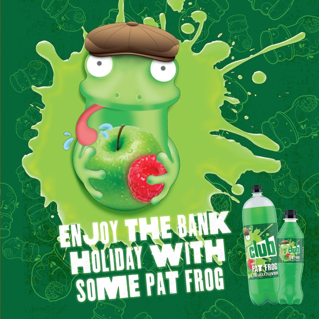 club__drinks's tweet photo. Celebrate the #BankHoliday in style!
Enjoy some #PatFrog while it's still in stock.
#TheBitsMadeMeDoIt https://t.co/33LXS5saSG