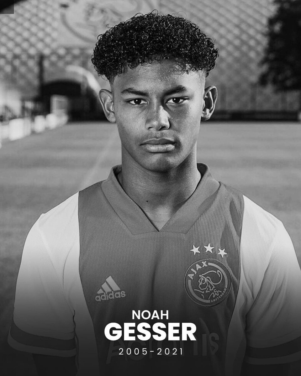 STVUganda1's tweet photo. SAD NEWS: 16-year-old Ajax talent, Noah Gesser, has tragically passed away after being involved in a car accident last night .

#STVUpdates https://t.co/VvDwRYB8PJ