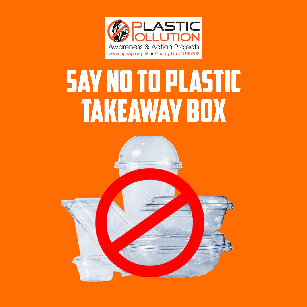 PAP_Charity's tweet photo. Say no to plastic takeaway box
#ppaap_ #UKCC #NaseemTalukdar #OneCanMakeADiff #StrengthInUnity #Biodiversity #Plastic #PalsticPollution #sustainability #LoveFoodSmile #TakeResponsibility #BePartOfTheSolution https://t.co/O3C75hJO9m