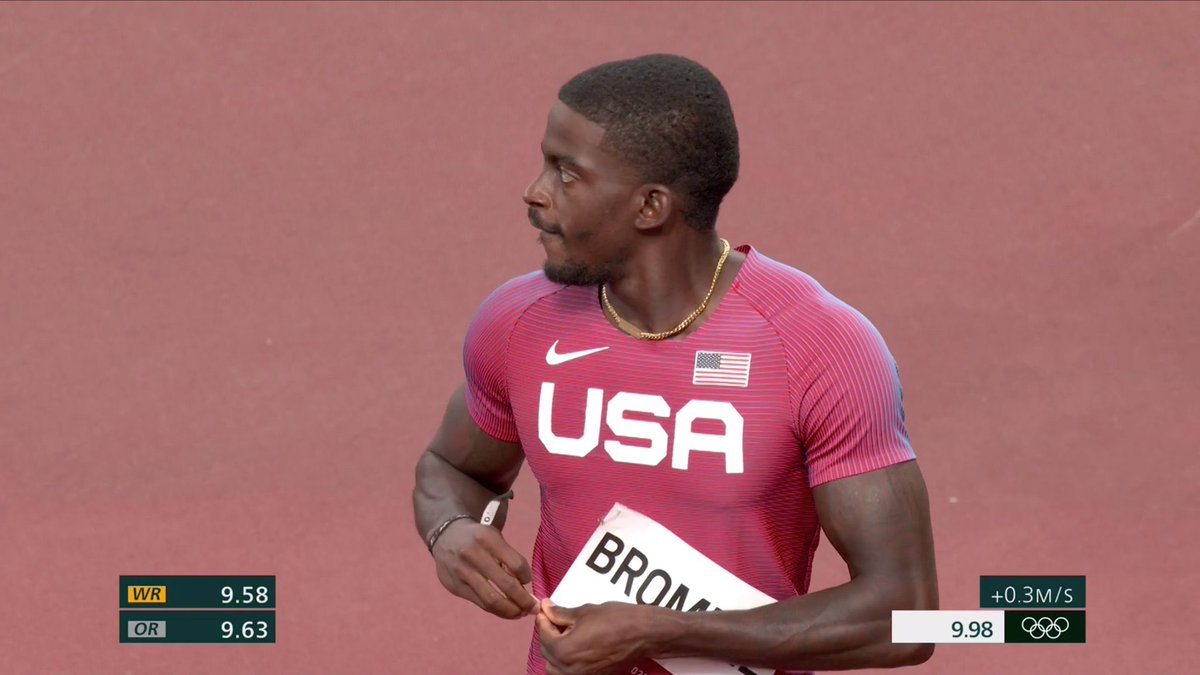 Perdita Felicien (@perditafelicien) on Twitter photo Ugh. <a href="/TrayvonBromell/">IamTrayvonBromell</a>, world # 1 places 4th in opening heat with 10.05. Shocking, because he’ll have to wait and see if he gets into the semis on time.
#Tokyo2020 #Athletics Ugh. <a href="/TrayvonBromell/">IamTrayvonBromell</a>, world # 1 places 4th in opening heat with 10.05. Shocking, because he’ll have to wait and see if he gets into the semis on time.
#Tokyo2020 #Athletics