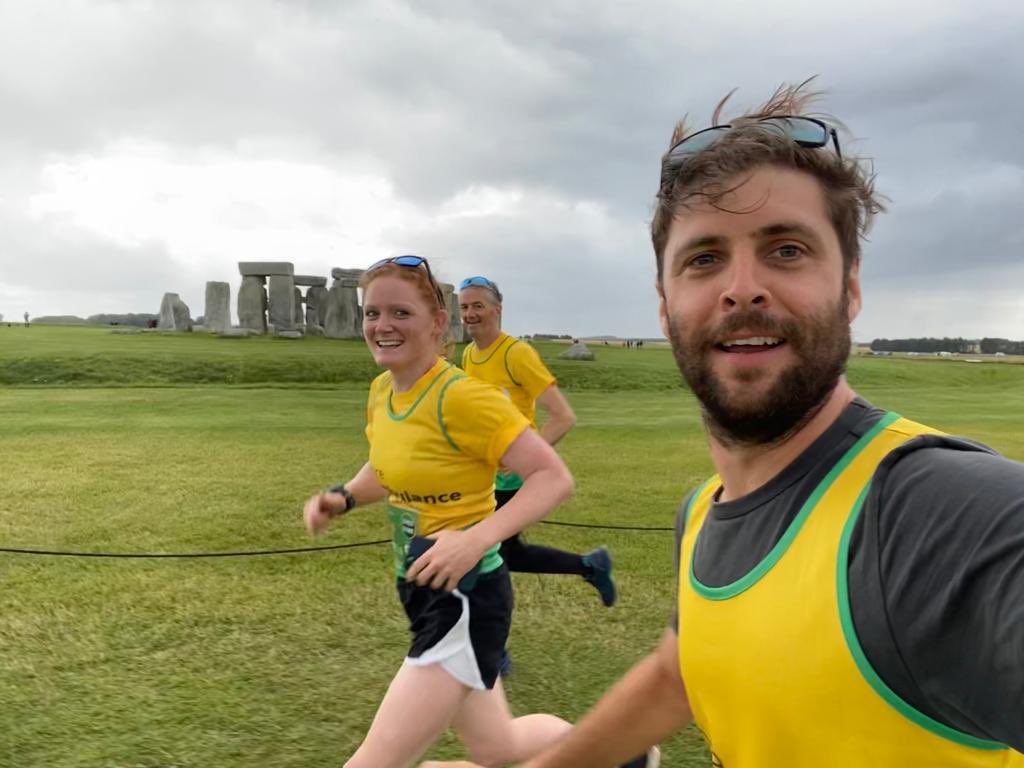 What an epic 24hours with these two amazing colleagues and friends for @WiltsAirAmbu 🚁

We’ve ran 24miles in 24hours - 1mile an hour - travelling between venues around Wiltshire. 

Please support us here: justgiving.com/campaign/WAA24… or text BLOOD to 70480 to donate £10

💚💛