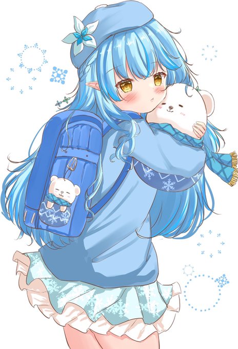 ロリラミィちゃんとロリみこち!!❄️🌸 
#今月描いた絵を晒そう
#LamyArt #miko_Art 