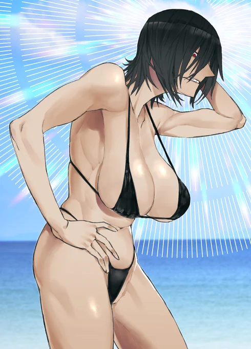『海とかガラじゃねぇんだけどな…』 