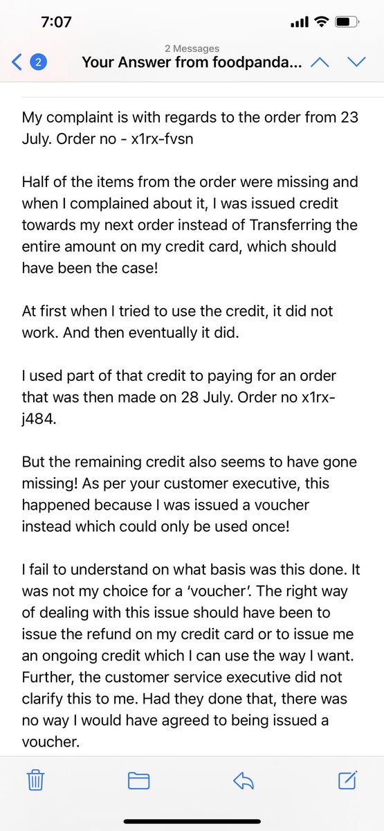 Hello <a href="/foodpandasg/">foodpanda Singapore</a> <a href="/foodpandaglobal/">foodpanda Global</a> 
Absolutely disappointed, frustrated and disgusted by food panda’s service levels! 

I’m surprised that the team that they have ‘raised’ it to isn’t even aware of the order number in question and asking me for it!

#patheticservice