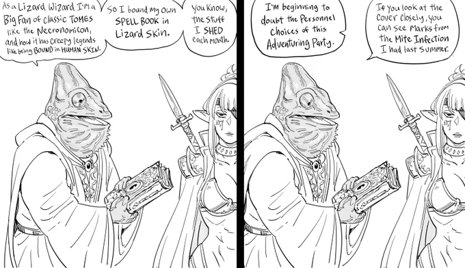 Patreon request for Lizardfolk spellbook. 