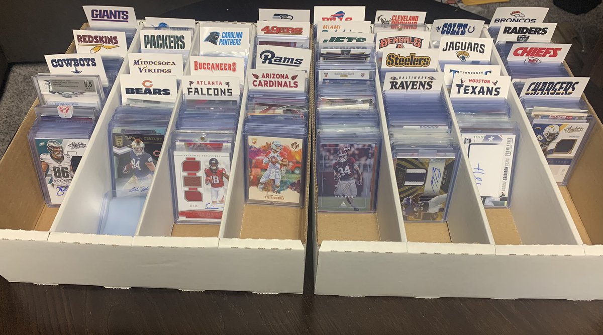 PattonCards's tweet photo. I think it’s time to move on from the collection. Anyone out there looking to buy in bulk and add inventory? Autos, Mem, rookies, insets and numbered. Happy to discuss in detail the specifics as well. https://t.co/ttusnS3S9M