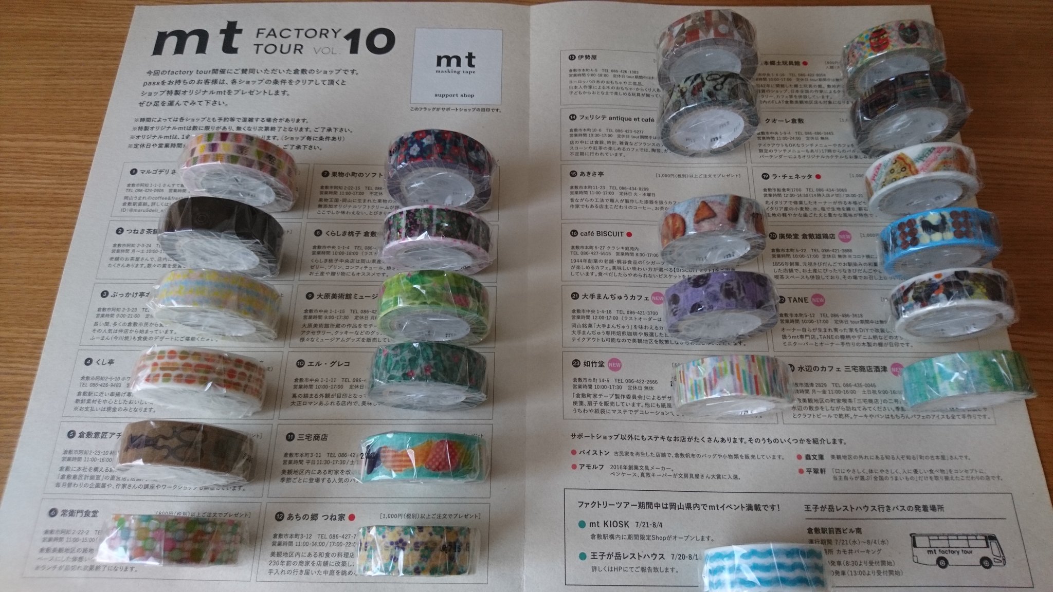 mt factory tourサポートショップ ノベルティ他 切り売り - テープ mt factory tourサポートショップ ノベルティ他 切り売り - テープ