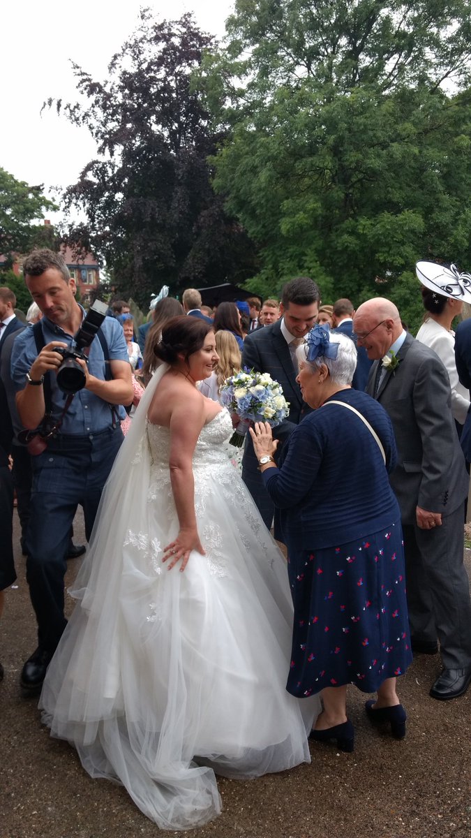 StPetersHarton's tweet photo. Congratulations Mr &amp; Mrs Douglass, ignoring the rain after a pandemic-postponed wedding. https://t.co/xfbHMX6jYU