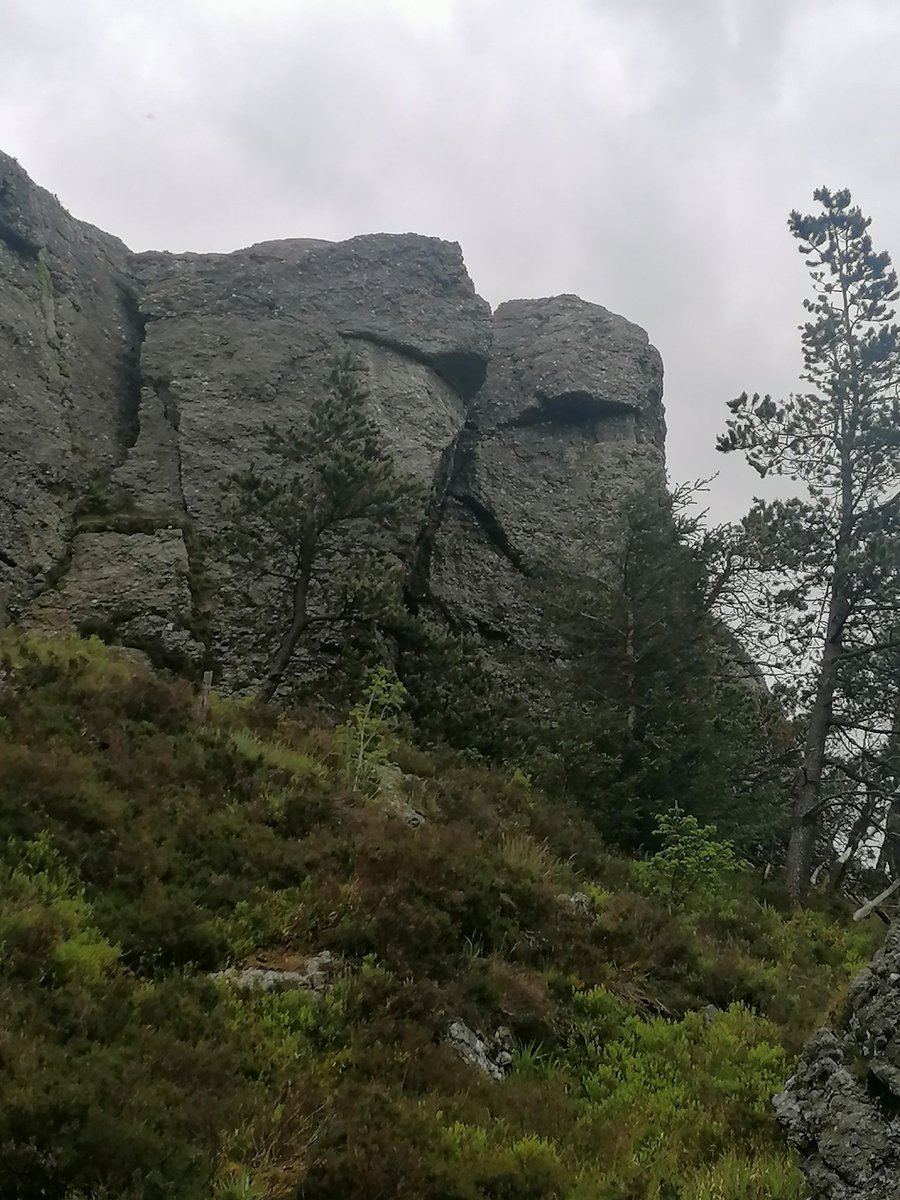 meoff_scrut's tweet image. The rock formation at #DevilsBit #Templemore reminded me of #PinkFloyd&apos;s #DivisionBell, probably just me