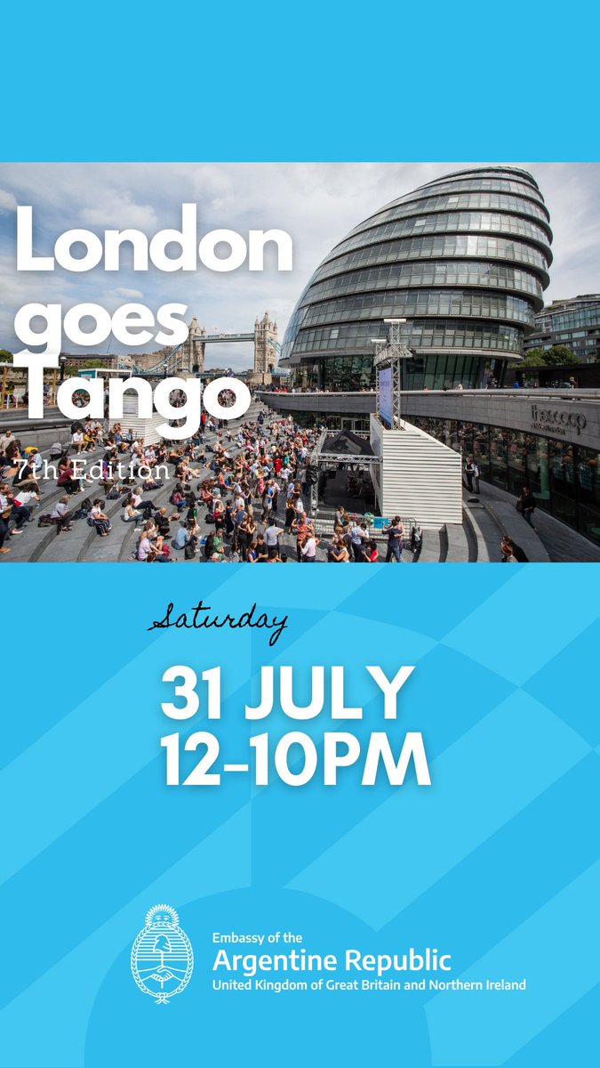 #today London Goes Tango 7th Edition
💙🇦🇷💙🇦🇷 #summerbytheriver until 10pm
