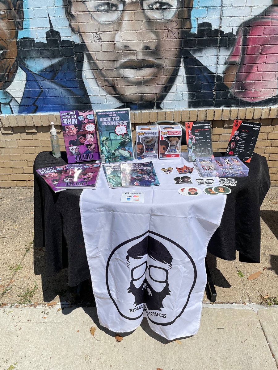 Gordidon's tweet photo. We are at @AnyoneComics today until 5:00 pm. Come and join us, there is a group of amazing creators selling their art and stories. Dont miss it. #anyonecomics https://t.co/x5kzZBZ6Rb