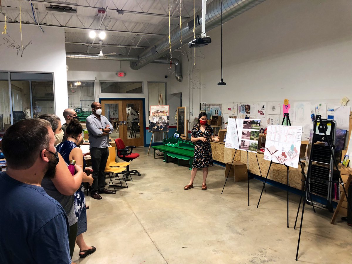 Thanks to <a href="/ONSLRG/">Old North STL RG</a> for partnering with us on the 13th Street Corridor project. We are excited to wrap up another successful @SamFoxSchool City Studio summer fellowship! Congrats, Bette! #STL