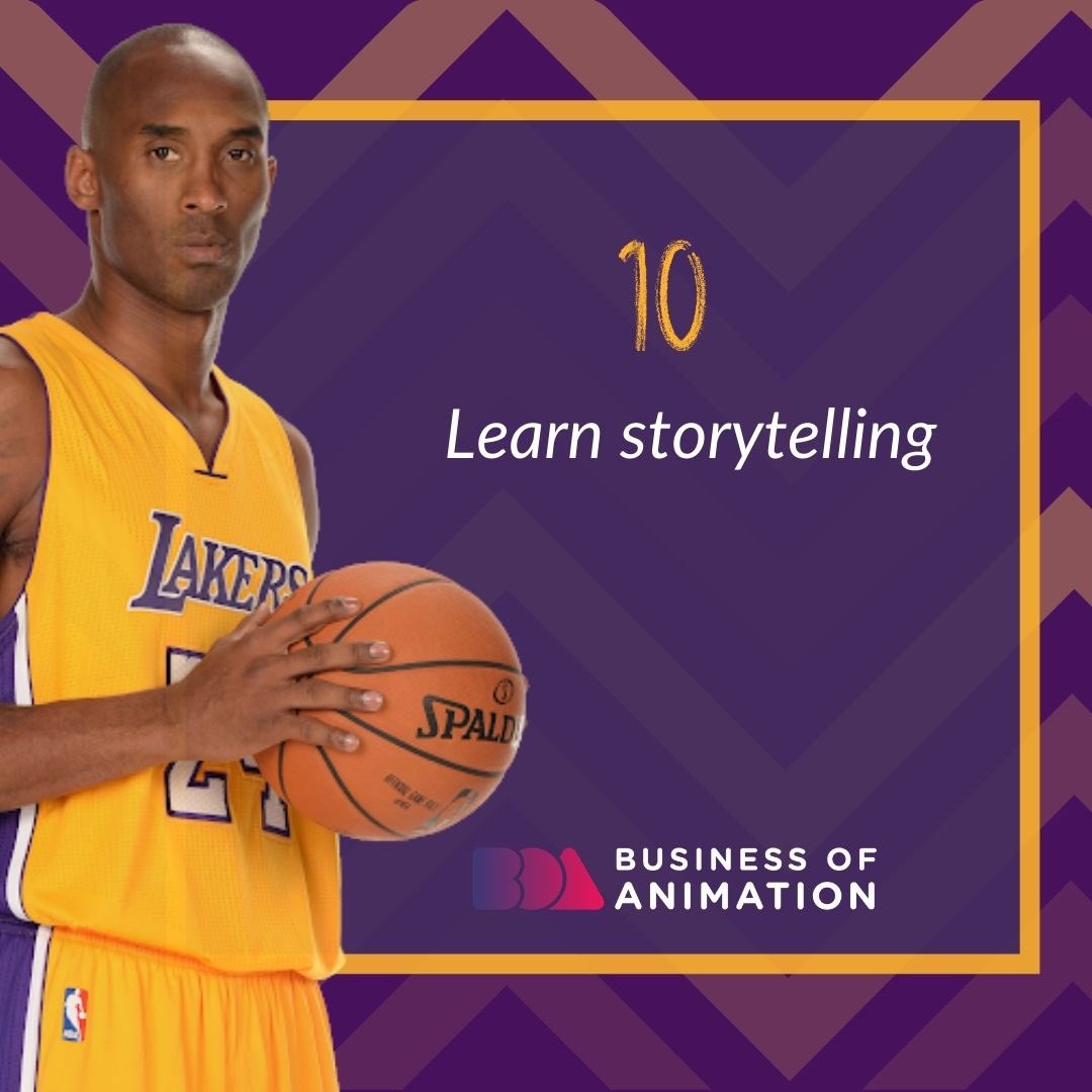 animationbiz's tweet photo. 10. Learn storytelling
#BusinessOfAnimation #BusinessOfAnimationStudio #AnimatorsWorkshop #AnimatorsMasterclass #AnimationBusinessTraining #AnimationBusinessWorkshop #AnimationBusinessMasterclass #AnimatorsBusinessCareer #AnimatorsSuccess #AnimatorsMindset #MotionGraphicMindset https://t.co/kvqPZqQhFp
