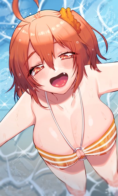 ぐだ子よりも背の高い英霊は毎年夏にこの光景見れるんでしょ…?すこぶるズルくないです………????生乳魅惑のマーメイド……… 