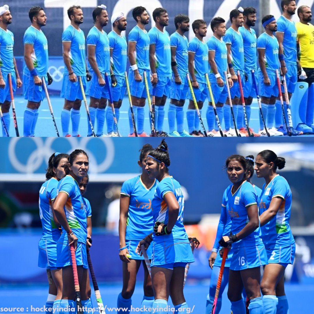 softscripts's tweet image. #Cheer4India Men and Women's Hockey 🏑 team in Quarterfinal matches. 🏑is our national sport! Whether you're watching it on 📺 or hear about our team's successes at #Olympics, it is incredible. No matter what the result will be🇮🇳will be supporting you. #Tokyo2020 #TeamIndia