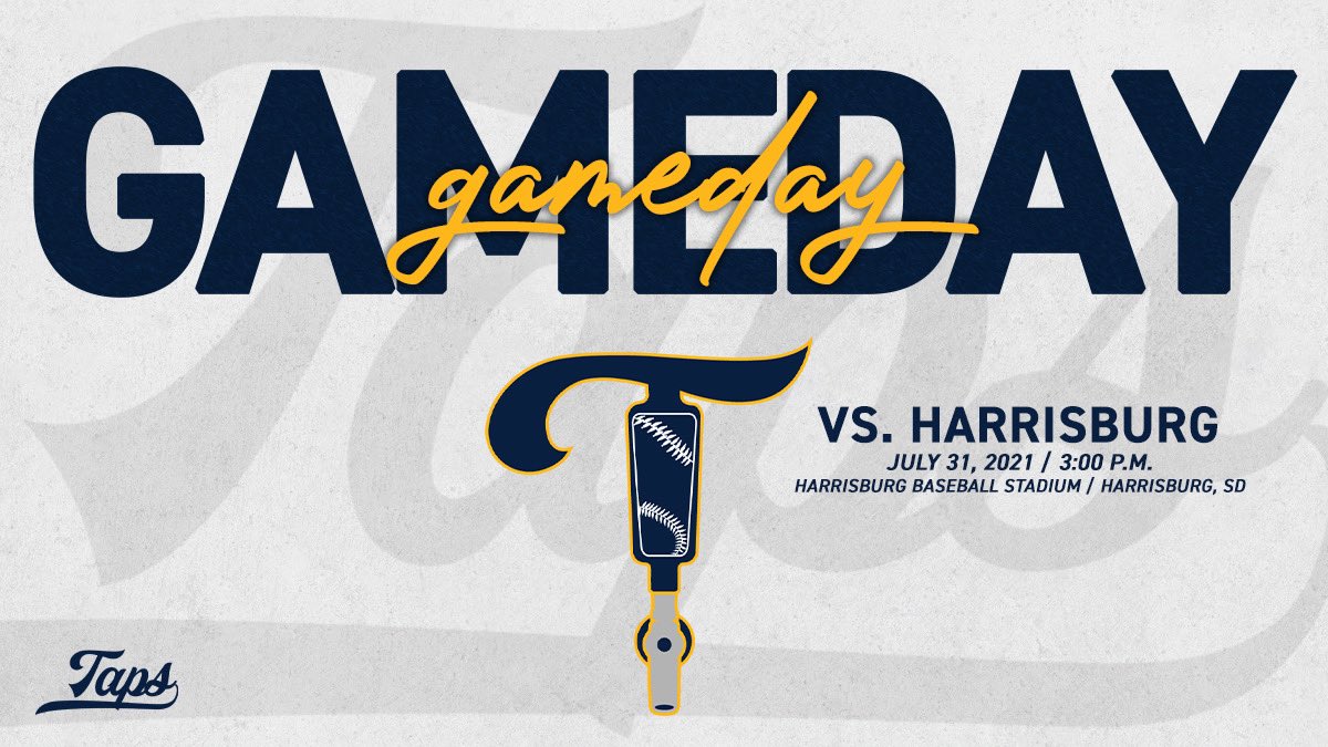 With a state tournament berth clinched, the Tappers take on the Harrisburg Hops today in a game to determine seeding. See you at the ballpark! #RollTaps #KegMen🍻