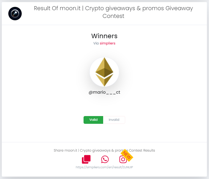 moonit_crypto's tweet photo. Congratulations @mario___ct on winning our $50 giveaway! 

We will be doing another one in 2-3 days, this time for $100 so make sure you follow us.

#Giveaways #Crypto #BSC #BNB #cryptogiveaway https://t.co/it0nGK384l