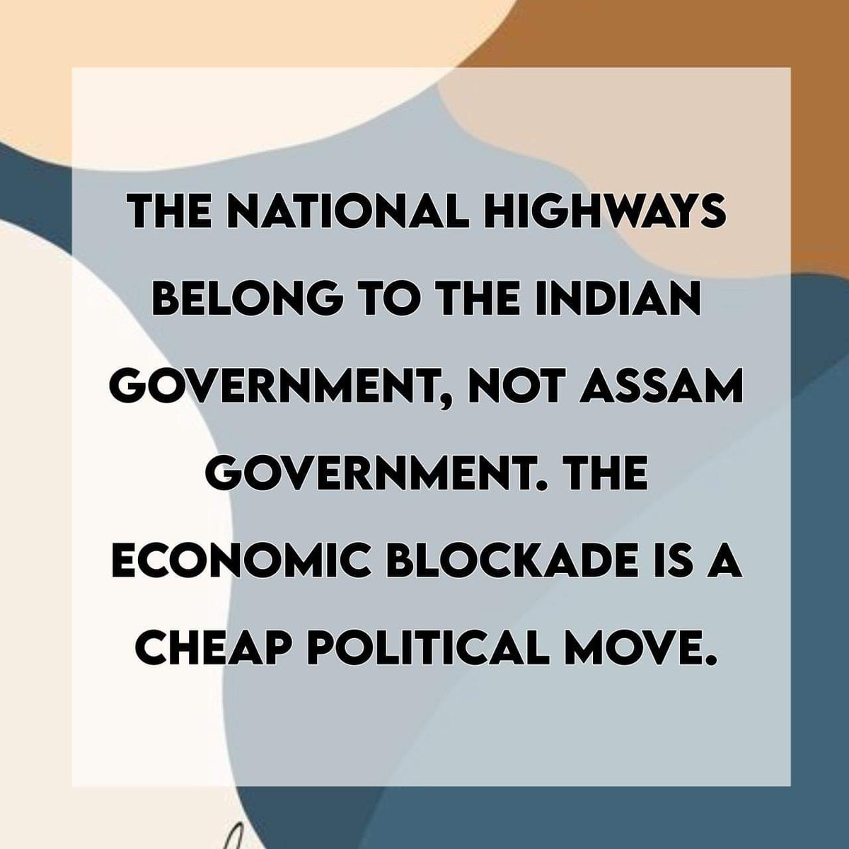vl_ruatpuia's tweet photo. NH belong to The Indian Government, not Assam Government
#himantaexposed https://t.co/8hJWZjmKBg