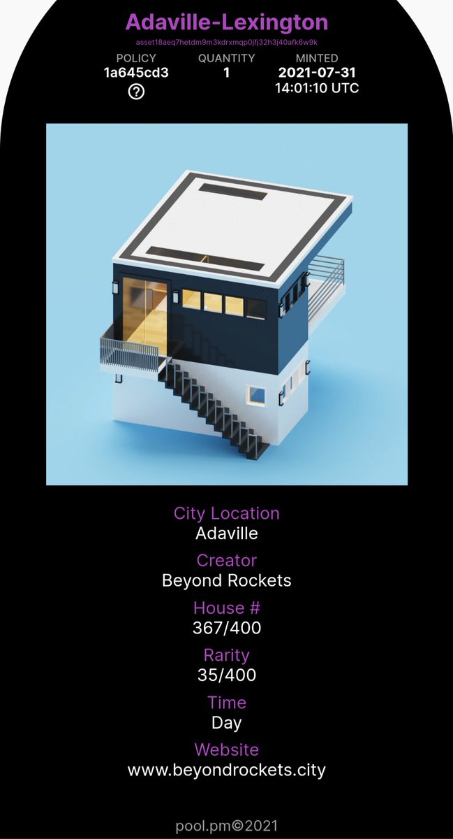 kdevpls's tweet image. If you missed out on the @beyond_rockets #Adaville drop, I have an extra "Lexington" that is for sale. 

DM
#NFT #CNFT #Cardano $ada