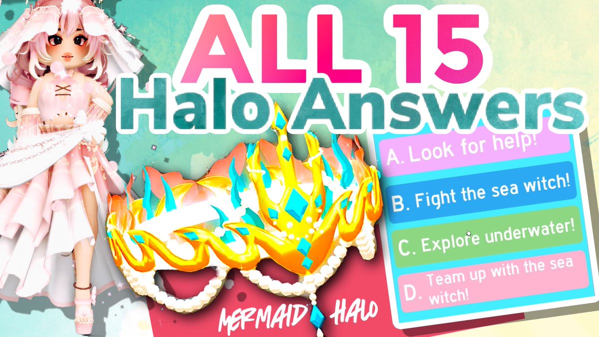 ALL HALO ANSWERS TO WIN THE NEW VALENTINES HALO 2021!!!-PART 1 Royale High  