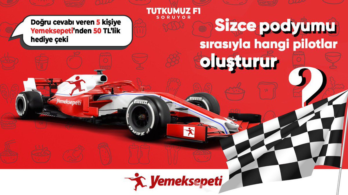 🤔Macaristan’da podyumu sırasıyla hangi pilotlar oluşturur?

🎁Doğru cevap veren 5 kişiye, <a href="/yemeksepeti/">Yemeksepeti</a>’nden 50 TL hediye çeki veriyoruz.

📱Şimdi Yemeksepeti uygulamasını indir, binlerce restorandaki indirimli fırsatları kaçırma.