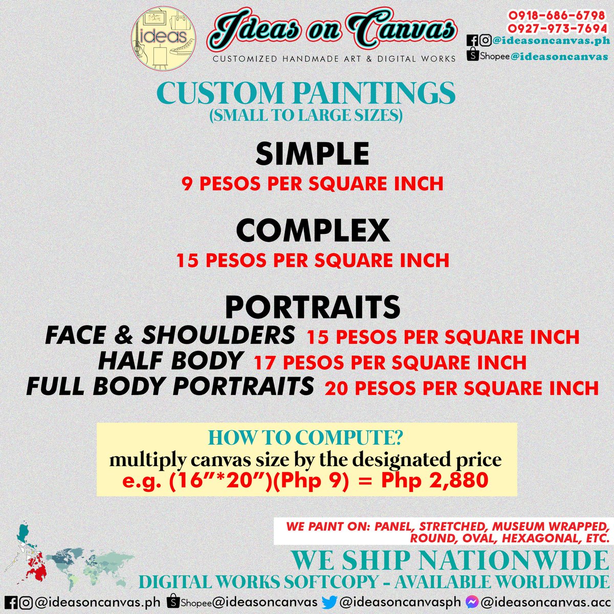 ideasoncanvasph's tweet photo. CUSTOM PAINTINGS!!! 🎨🎨🎨 Pick any design and we'll talk about the price. We already set them low so that many people can afford our works; making it easier for all to give paintings as meaningful gifts to humans and homes. https://t.co/k1t2RFESkT
