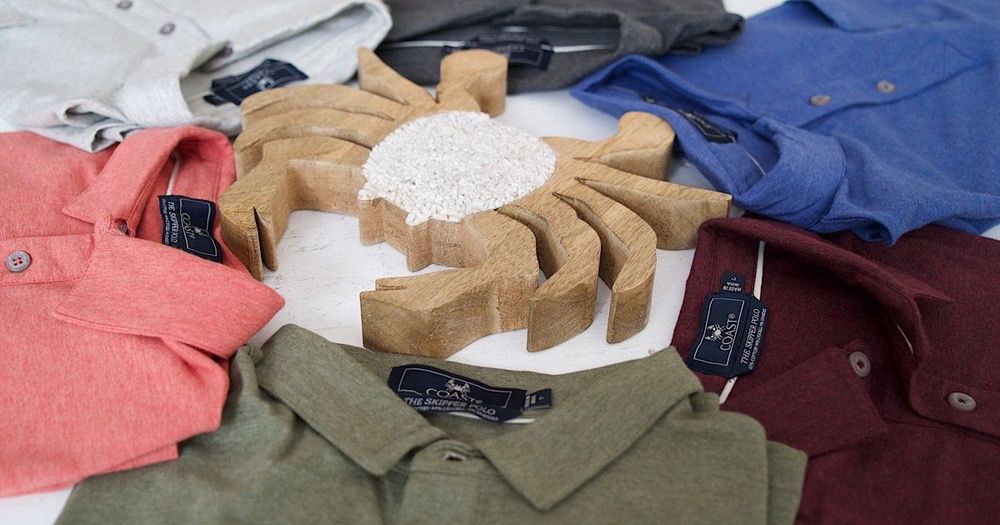 NOW is the time to stock up on your Coast Apparel favorites: Polos!  Enjoy 50% off polos now through 8/1 with Code: JULYPOLO.

Shop Now:  buff.ly/3iR6DmU

#CoastBound #DontStressJustCoast #CoastIsClear🦀